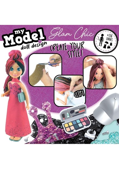 My Model Göz Alıcı Stil Bebek Tasarım Seti Kız Çocuk Oyun Seti 1 Adet