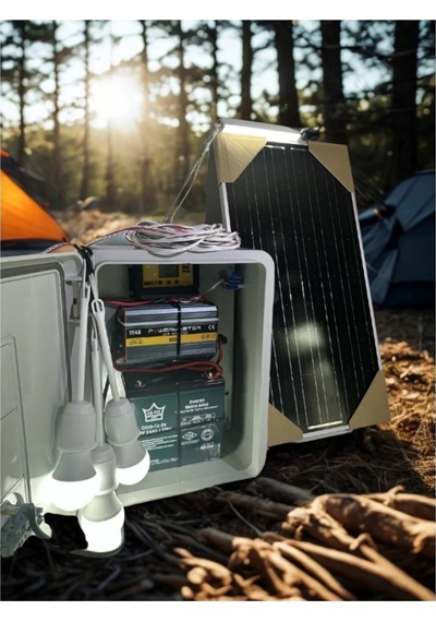 Taşınabilir Solar Güneş Enerjili Tv-3 Lamba Ve Usb Cep Telefonu Şarj Sistemi