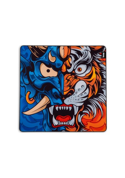 Katana 50x50 Cm 4 Mm Hybrid Gaming Oyuncu Mouse Pad Xl Half Oni Tiger