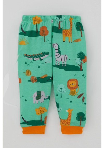 Breeze Erkek Bebek Pijama Takımı Safari Temalı Sevimli Hayvancıklar Desenli Önden Çıtçıtlı 4 Ay-1 Yaş, Yeşil Breeze Erkek Bebek Pijama Takımı Safari Temalı Sevimli Hayvancıklar Desenli Önden Çıtçıtlı 4 Ay-1 Yaş, Yeşil