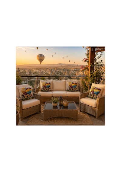 Kapadokya Balon Desenli 4'lü Set Dekoratif Kırlent Kılıfı 43x43 Cm - Dijital Baskılı Modern Salon Koltuk Balkon Takımı Yastık Kılıfı Krem Krem Kapadokya Balon Desenli 4'lü Set Dekoratif Kırlent Kılıfı 43x43 Cm - Dijital Baskılı Modern Salon Koltuk Balkon Takımı Yastık Kılıfı Krem Krem