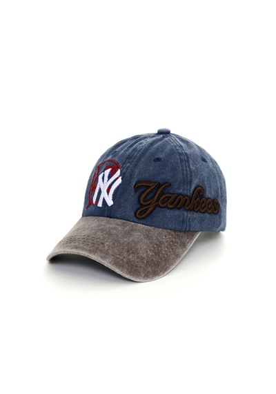 Berellini Ny Yankees Yıkamalı Şapka Special Desıgn Lacivert - Kahverengi