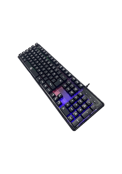 Dexim KBL707 Mekanik Hisli Rgb Led Arka Işıklı Şeffaf Kablolu Gaming Oyuncu Klavye