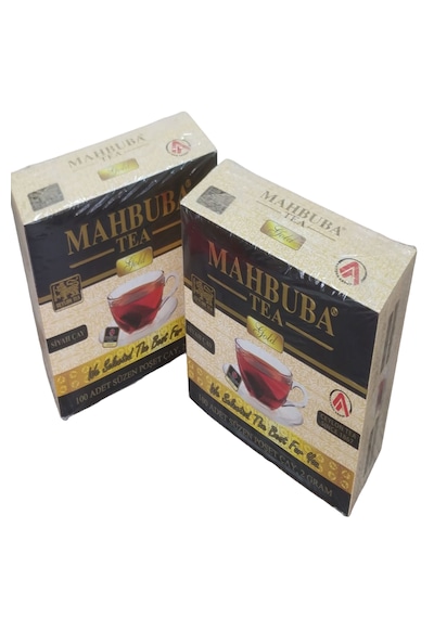 Mahbuba Gold 4 Kutu 100 Adet X 2gr Süzen Poşet Çay %100 Ceylon Tea Siyah Çay