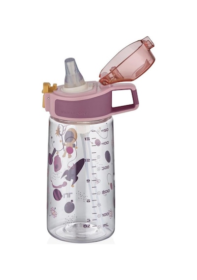 Vagonlife Tkk T3002 500ml Pipetli Pembe Astronot Desenli Tritan Matara Diğer