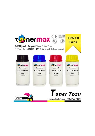 Lexmark Cx310 / Cx410 / Cx510 Toner Tozu Set