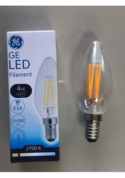 3 Adet General Elc. Rustik Led Lamba E14 4w 40w 470 Lümen 2700k S
