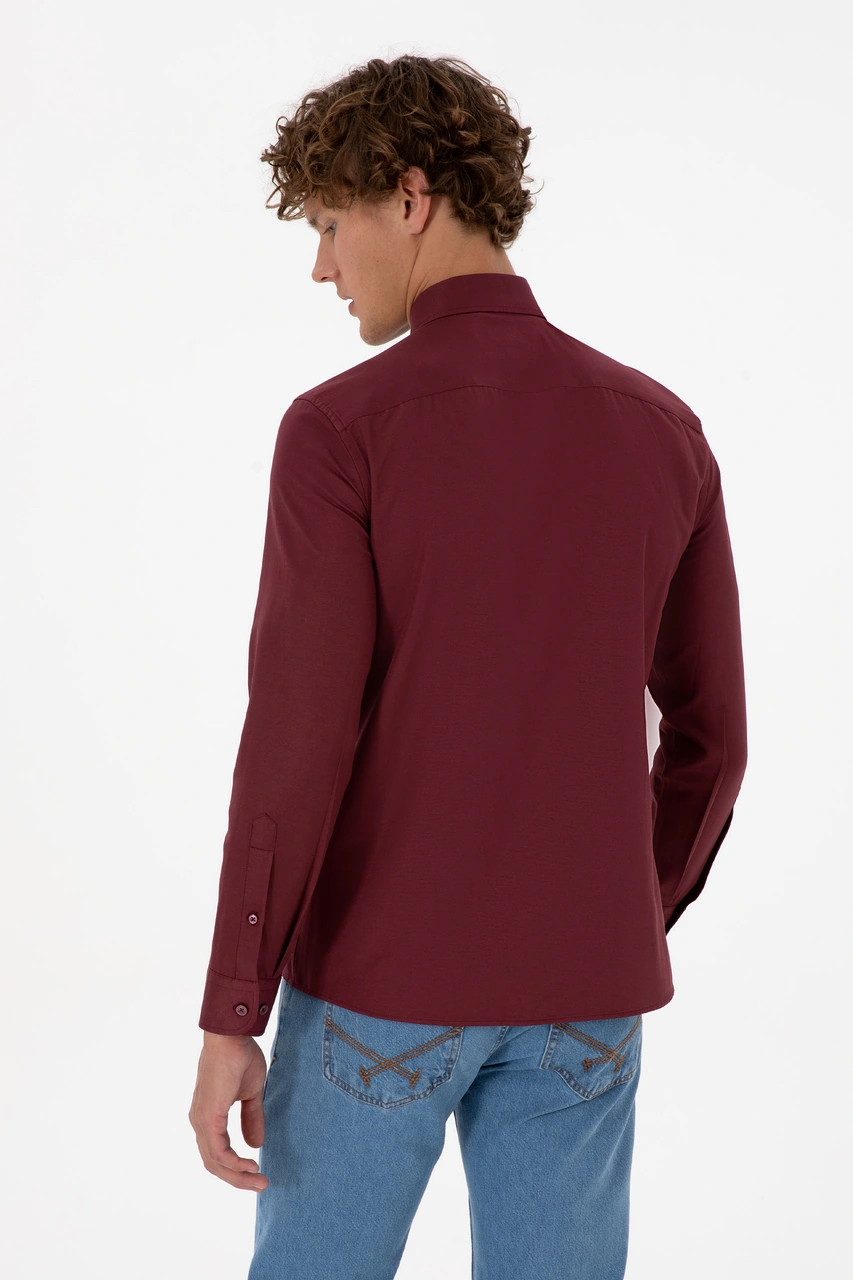 U.s. Polo Assn. Erkek Plum Gömlek Basic 50316723-vr177 New Plum