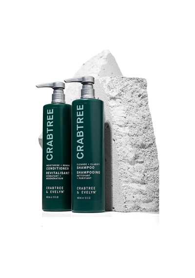Crabtree & Evelyn Cleanse + Clarify Şampuan 443 ML + Renew Revitalisant Saç Kremi 443 ML