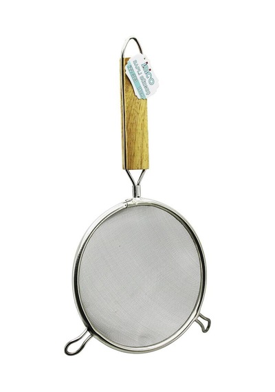 İbico İ22-303 Tel Süzgeç 16cm Sap: 14.5cm 2 Kulaklı Ahşap Saplı Metal Çerçeçeve- 12'li Paket Diğer