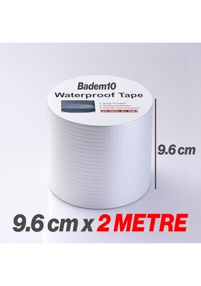 Çatı İzolasyon Bandı 2 Metre Su Sızdırmazlık Geçirmezlik Yalıtım Çamur Tamir Çatlak Boru Bant 96 Mm