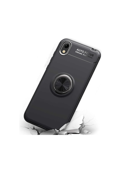 Huawei Y5 2019 Kılıf Zore Ravel Silikon Kapak Siyah