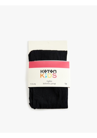 Koton Basic Külotlu Çorap Siyah 5wkg80043aa Siyah