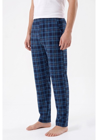 İki Yıldız Erkek Tek Penye Pijama Alt Bgl-st05658 İndigo