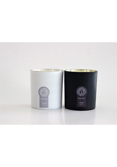 Kokulu Mum 250G Soya Home In Joy Beyaz-Silver Renk 8X9Cm Cam