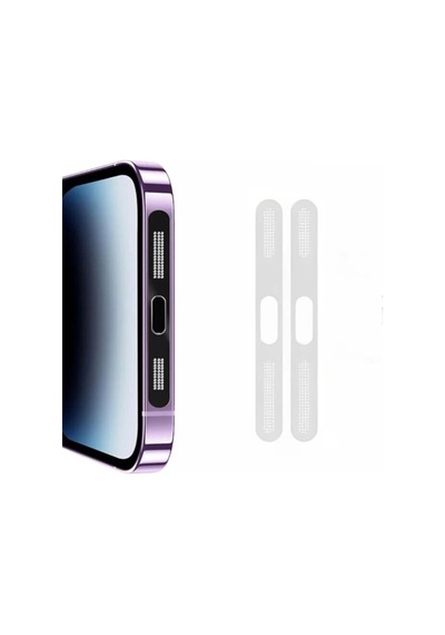 Ally İphone 15 Pro İçin Anti-dust Toz Ve Kir Önleyici Sticker 2 Adet Set- 5775