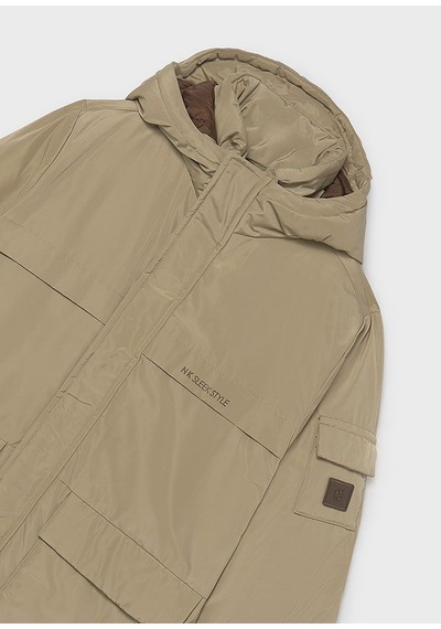 Mayoral Erkek Çocuk Kapüşonlu Parka Mont Krem 7415