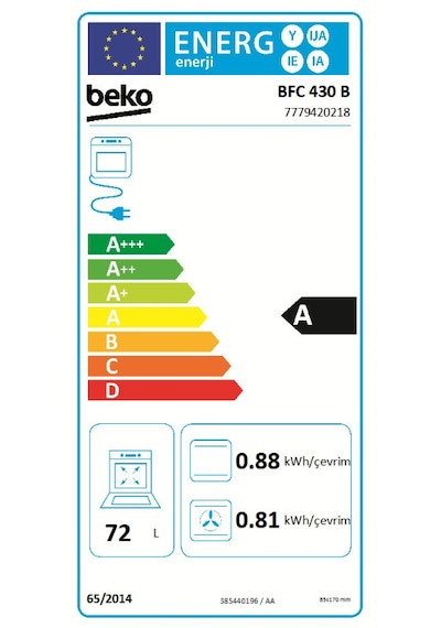 Beko BFC 430 B 72 LT Ankastre Fırın