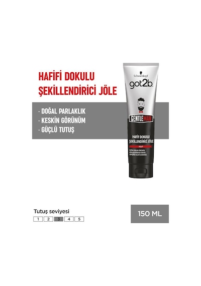 Schwarzkopf Got2B Gentleman Hafif Dokulu Şekillendirici Saç Jölesi 150 ML