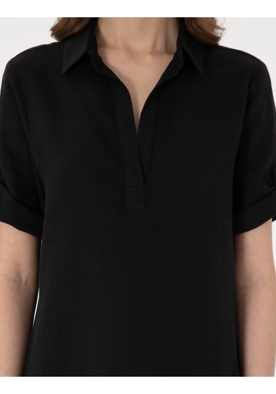 Pierre Cardin Kadın Siyah Elbise Dokuma 50309345-vr046