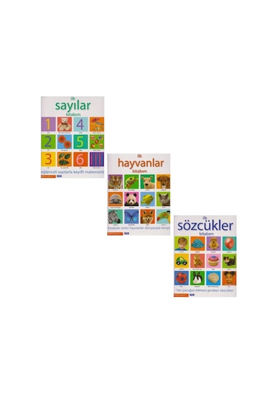 Parıltı Ilk Sayılar. Sözcükler ve Hayvanlar Kitabım 3 Kitap Set