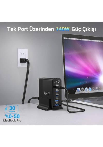 Juo DLC140 140 W Hızlı Şarj Adaptörü (Outlet)