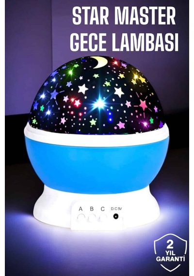 Yıldızlı Gökyüzü Projeksiyon Gece Lambası Hareketli Işık Şovu Çok Renkli 44412960