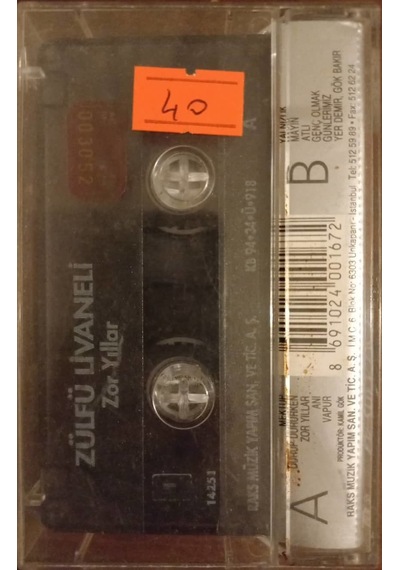 Plak Değildir Kaset Tir Zülfü Livaneli Zor Yıllar Kaset