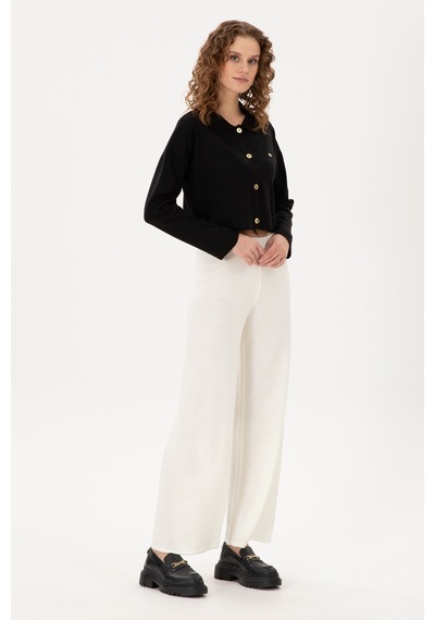 U.S. Polo Assn. Kadın Kum Loose Fit Triko Pantolon 50297151-VR085