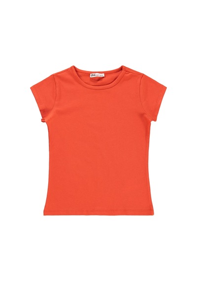 Civil Girls Basic 6-9 Yaş Tişört - Turuncu Koyu Turuncu