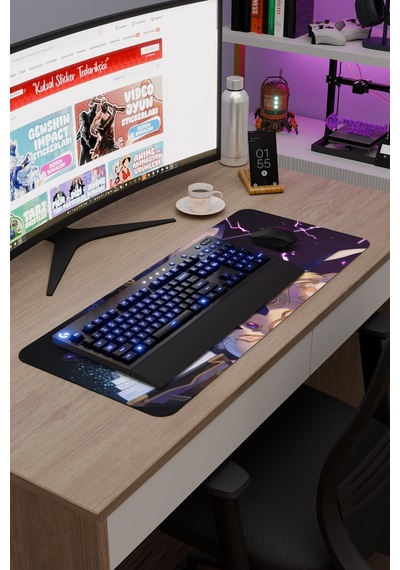 Lisa Genshin Impact Anime Oyuncu V4 - 70x30 Xl Gaming Mouse Pad Fare Altlığı