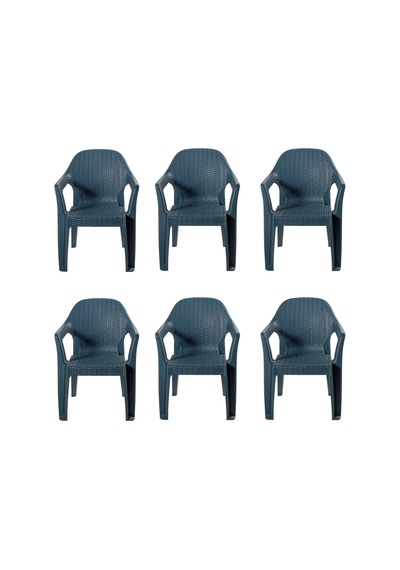 Hesaplimagazam Bs Plastik Rattan Polo 6 Adet Plastik Sandalye 2 Renk