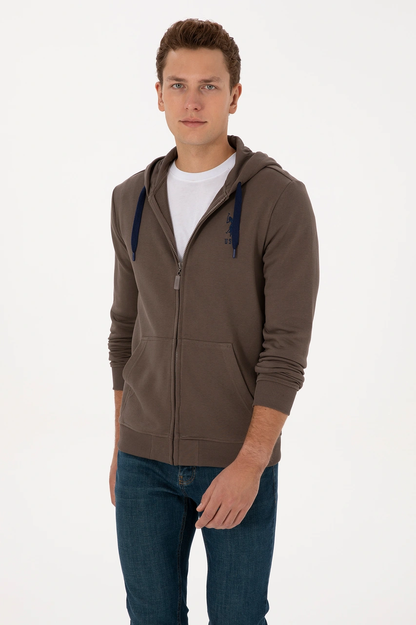 U.s. Polo Assn. Erkek Vizon Hırka Örme 50307765-vr052 Vizon