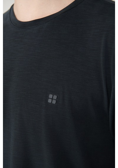 Avva Erkek Antrasit Soft Touch Bisiklet Yaka Regular Fit T-shirt B001031 Antrasit
