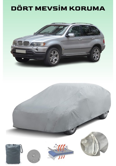 Bmw X5 E53 2000 - 2003 Araba Brandası Oto Branda Gri
