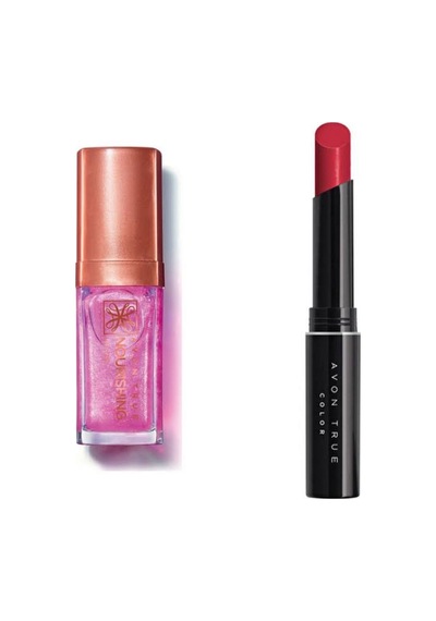 Nourishing Dudak Yağı Shimmering Petal 7ml Ve Avon Ultra Beauty Ruj Stylo Forever Pink 2li Parlak - 597422594 Diğer
