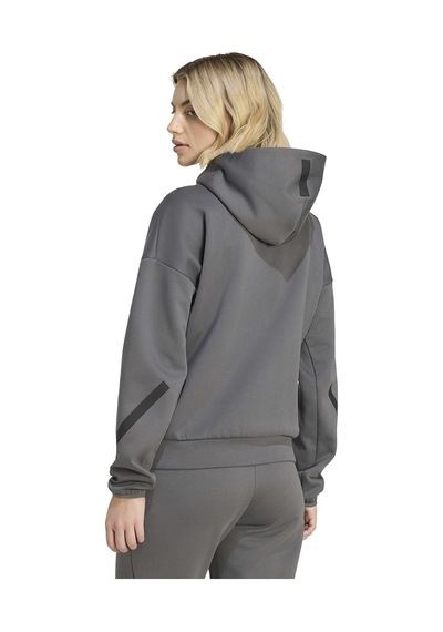 Adidas Z.n.e. Full-zip Kadın Gri Günlük Stil Eşofman Üstü Kf6331
