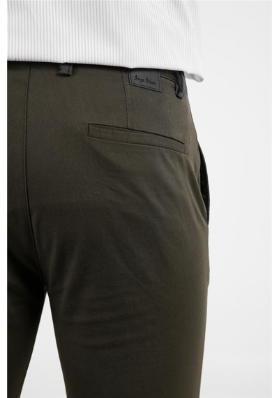 İmza Haki Yan Cep Düz Paça Pamuklu Slim Fit Chino Casual Pantolon 1003255165 Haki