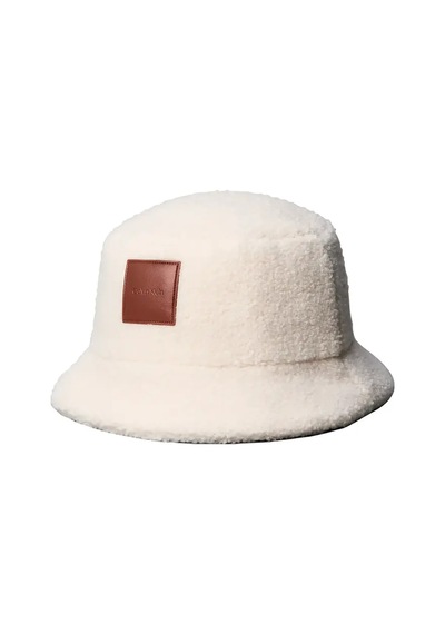Calvin Klein All-over Sherpa W/ P, Qyj Ekru Kadın Şapka Krem