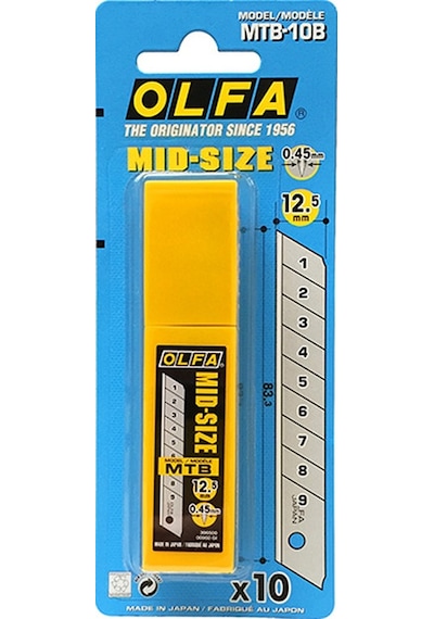 Olfa Mtb-10B Maket Bıçağı Yedeği - 10'Lu Tüp