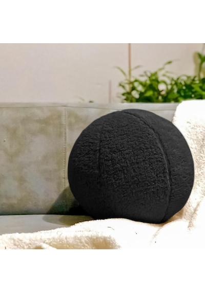 Nylife Teddy Büyük Boy Top Yuvarlak Yastık Füme Diğer