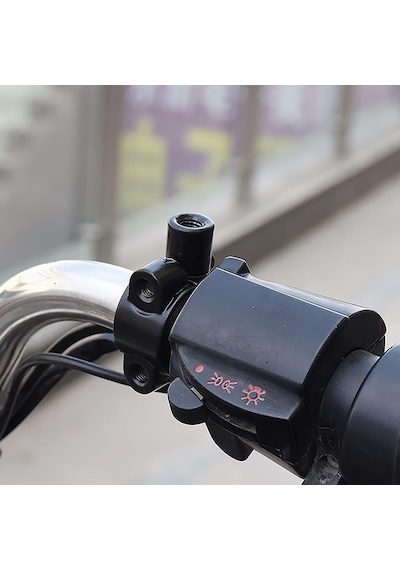 Suntek 8mm Ayna Montaj Kolu Bar Kelepçe Tutucu Seti - Motosikletler İçin Evrensel 1 Çift Siyah