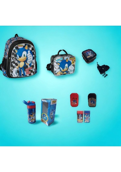 Sonic 7 Parçalık Okul Seti Siyah