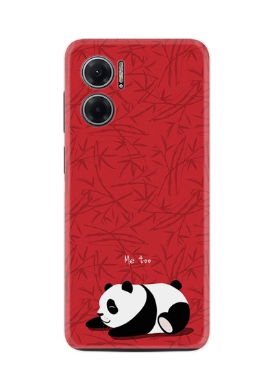 Xiaomi Redmi Note 11e Kılıf Resimli Desenli Silikon Platinium Series Sleeping Panda 1810