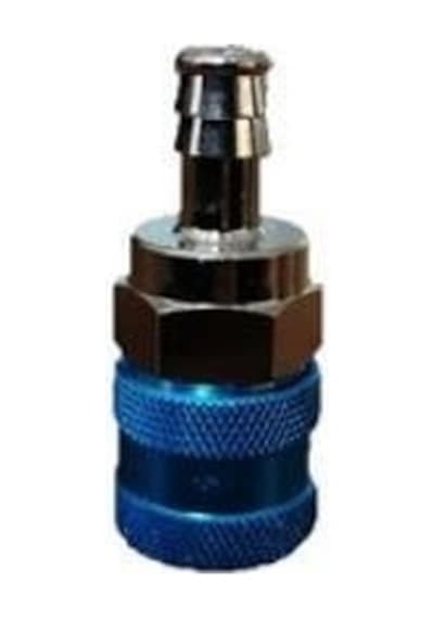BİLYELİ MAVİ-BEYAZ HAVA STOPER GÖVDE 8 mm HORTUM UÇLU