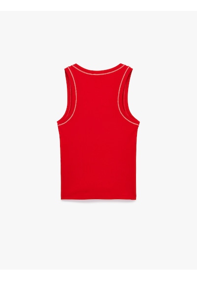 Koton Pamuklu Slim Fit Dikiş Detaylı U Yaka Halter Yaka Fitilli Atlet Kırmızı 6sak10246ek Koton Pamuklu Slim Fit Dikiş Detaylı U Yaka Halter Yaka Fitilli Atlet Kırmızı 6sak10246ek