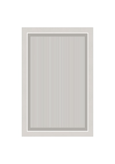 Toa Grey Makinede Yıkanabilir Kaymaz Taban Leke Tutmaz Dijital Yolluk Mutfak Ve Salon Halısı Gri