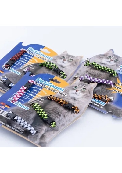 Dodes Petzoom Ayarlanabilir Lüks Kedi Tasması
