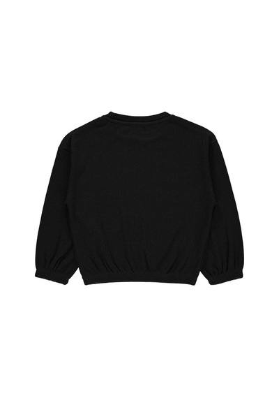 Civil Girls Freedom Blou Baskılı 6-9 Yaş Sweatshirt - Siyah