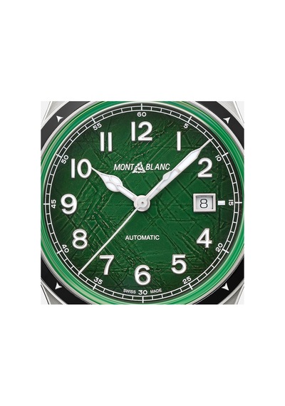 Montblanc 1858 Automatic Date 0 Oxygen 133269 Altın - Mavi